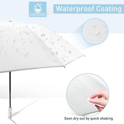 Bodyguard Inverted Umbrella - Large Windproof for Rain & Sun, Compact Reverse With Reflective Stripe, Teflon-Coated for Women Men, Travel Folding With Cover Bag