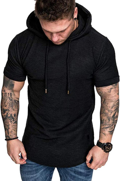 Lexiart Mens Fashion Athletic Hoodies Sport Sweatshirt Solid Color Fleece Pullover