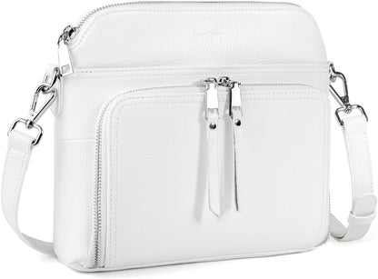 befen Genuine Leather Crossbody Purses for Women, Women's Small Crossbody Shoulder Bag with Built in RFID Wallet