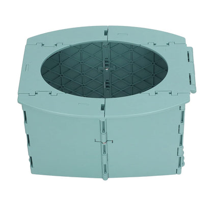 Portable Lightweight Foldable Toddler Potty Baby Toilet Camping Travel (Green)