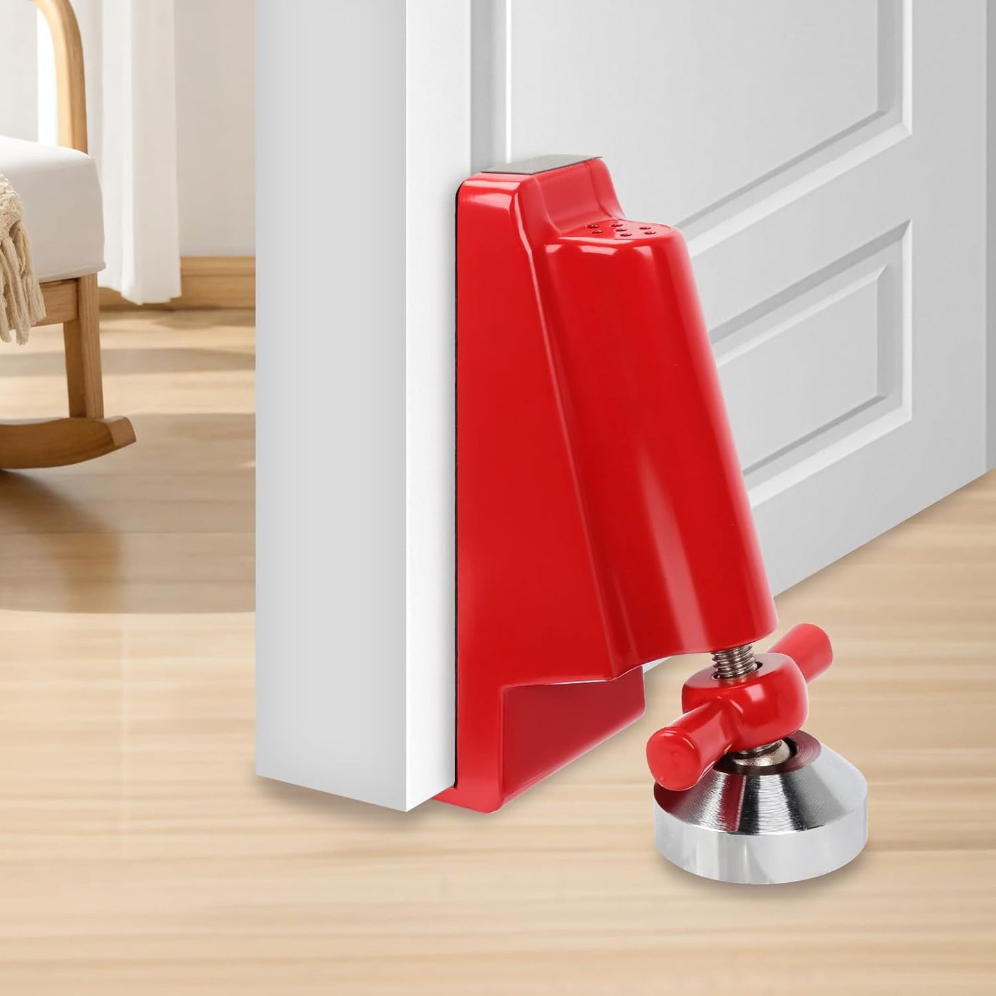 Door Stoppers Security,Portable Door Lock Brace for Home Security and Personal Protection,Apartment Hotel Door Lock,Security Jammer Stopper for Women,Personal Protection (no Alarm)