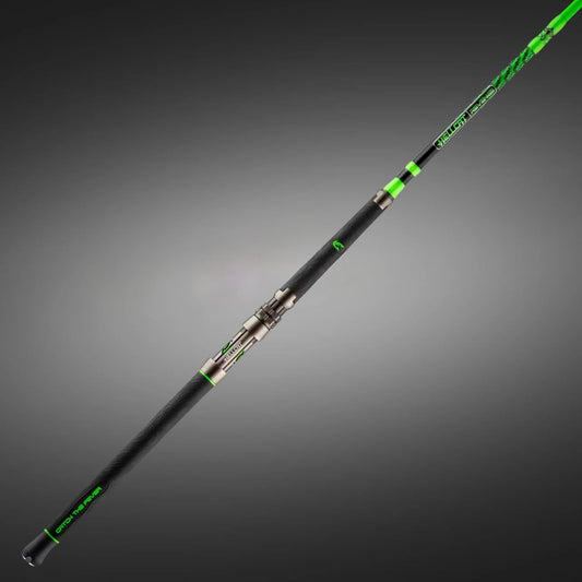 Green Hellcat Revenge Rod Series – Durable, Lightweight Composite Fishing Rod, Non-Slip Silicone Grip, Aluminum Reel Seat, Smooth Casting, Break-Resistant Tip.