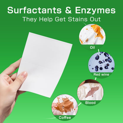 Soulink Laundry Detergent Sheets Unscented 480 Loads (2 pack)，Eco Friendly Detergent Sheets for Travel & Home - No Plastic Jug Liquidless Soap Strips, Plant-based, Hypoallergenic.
