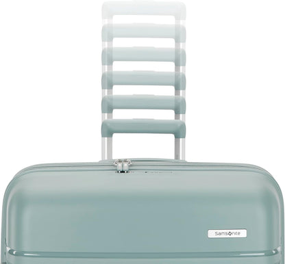 Samsonite Elevation Plus - Carry-On Hardside Luggage - Scratch Resistant Polypropylene Shell, RightHeight™ Adjustable Handle, Integrated AirTag Holder, TSA Lock, WetPak™ Compartment - Cypress Green