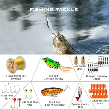 Collapsible Fishing Rod and Reel Combo, BalanZze Telescopic Fishing Rod with Spinning Reel, Portable Collapsible Fishing Pole Kit for Saltwater and Freshwater