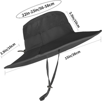 Sun Hats for Men Women Fishing Hat UPF 50+ Breathable Wide Brim Summer UV Protection Hat