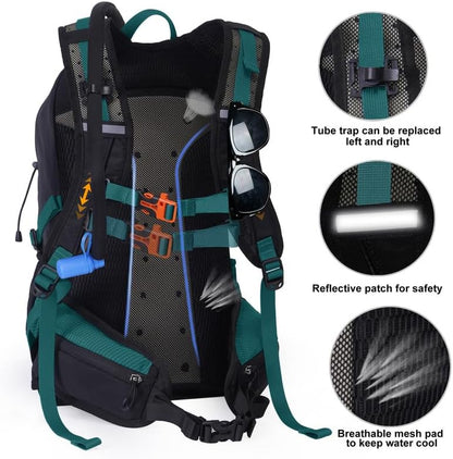 Hydration Backpack 3L Water Bladder, Hiking Water Backpack with Rain Cover, Insulation Hydration Daypack Rucksack for Cycling