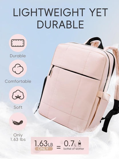 CLUCI Lightweight Travel Backpack Carry on Flight Approved, Puffy Gym Backpack with Shoe Compartment, Personal Item Travel Bag, 15.6 inch Laptop Backpack for Weekender Business