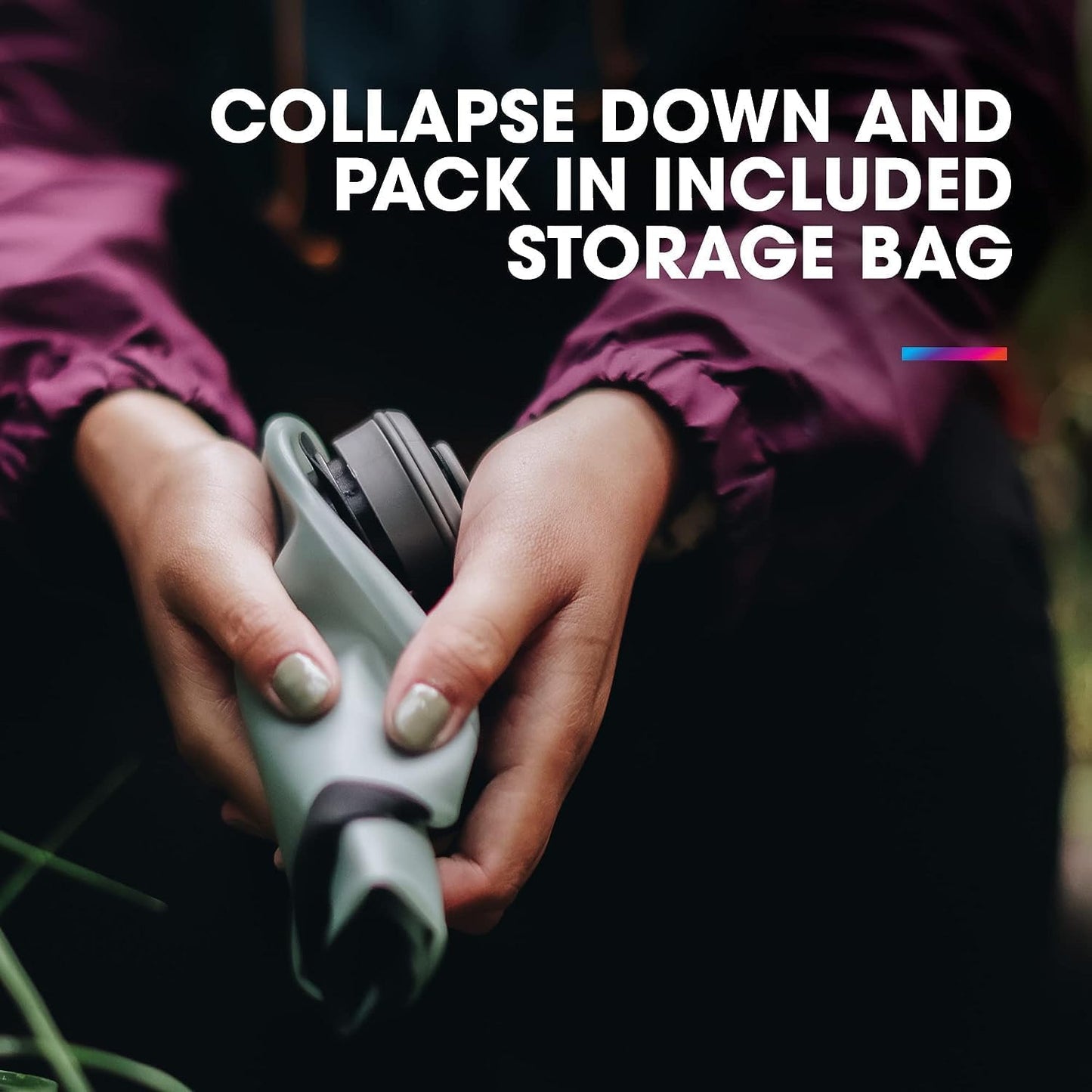 Collapsible Camping Water Storage (2L, 3L, 4L, 6L, 10L) - BPA & PVC Free, Hydration Reservoir Bag, Leak Proof