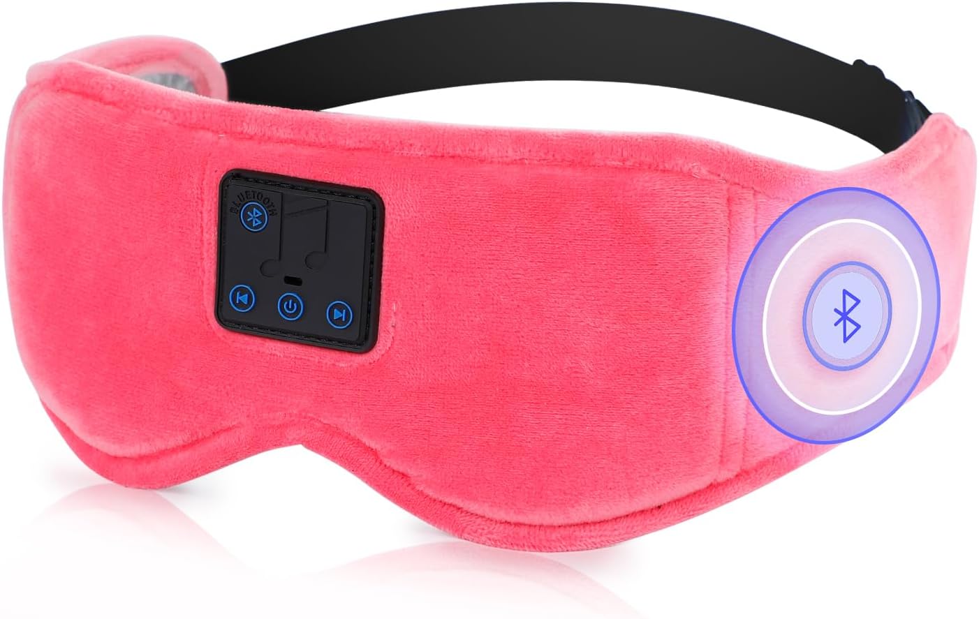 Sleep Mask with Bluetooth Headphones 3D Contour Sleeping Headphones 5.4 Wireless Bluetooth, Ultra-Thin Stereo Speakers Blackout Eye Masks for Men Women Travel Sleep