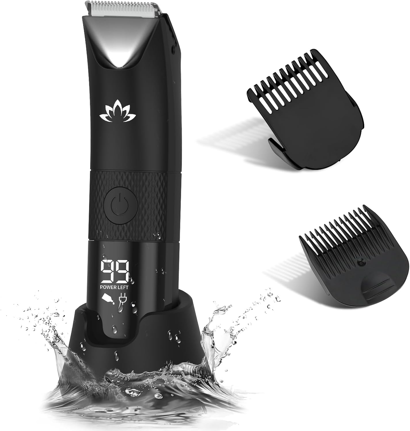 RESUXI Manscape Ball Trimmer for Men,Body& Pubic Hair Trimmer and Groin Hair Shaver, Bikini Trimmer Women,Smooth Shaving, Lightweight with Travel Lock, IPX7 Waterproof Wet/Dry Shaving, LED Display