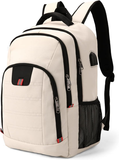 Laptop Backpack for Men, Large Anti-Theft Business Travel Backpack with USB Charging Port, Water Resistant College School Computer Bag for Men/Women for 17 Inch Laptop and Notebook
