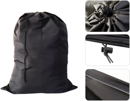 Extra Large Laundry Bag 18 Pack, Travel Laundry Bags with Drawstring Closure, 30"x40", for college, dorm, apartment dwellers (18Pcs Black)