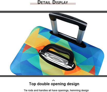 MosaiRudo Thicker Luggage Cover Elastic Suitcase Cover Protector Fits 18-32 Inch Suitcase Travel Accessories (TKM0095, M)