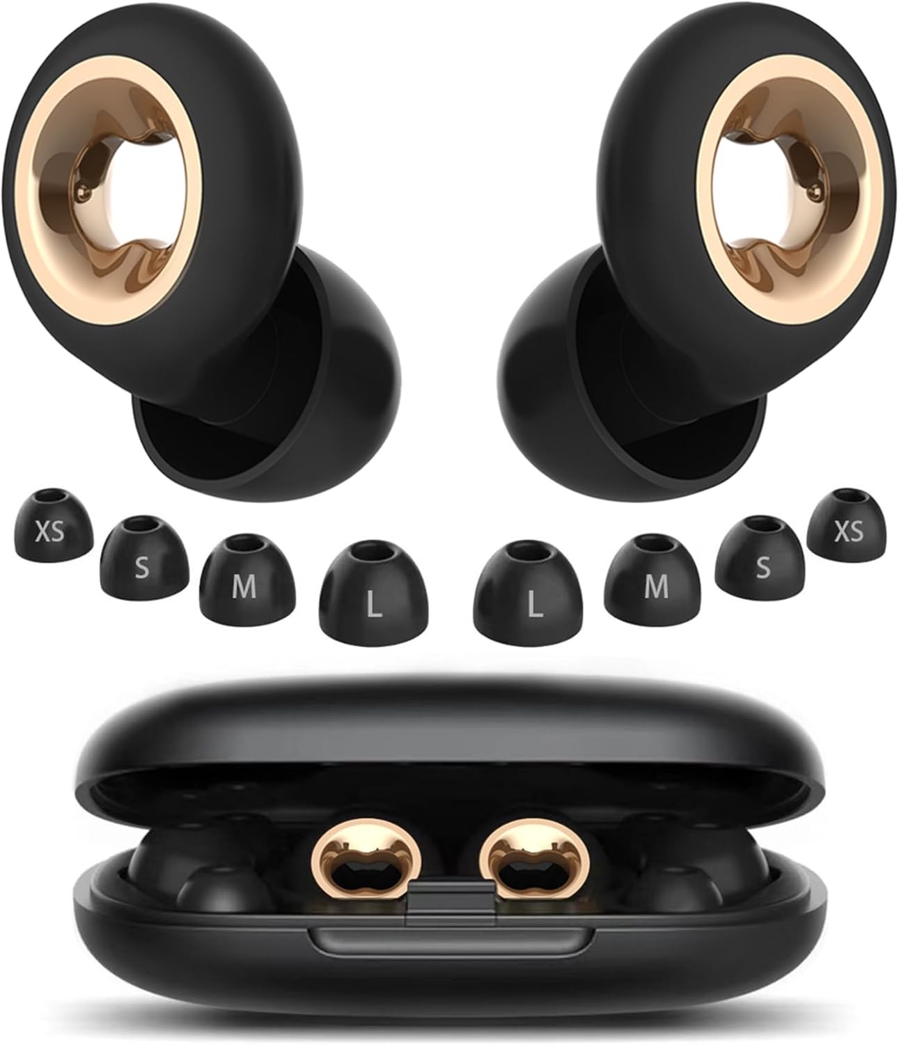 Ear Plugs for Sleeping Noise Cancelling: 45db Ultra-Comfy Reusable Noise-Reducing Earplugs for Concerts/Shooting/Travel/Snoring-Silicone Hearing Protection Earbuds with 8 Eartips