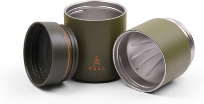 Nest Pour Over Coffee Set, Transportable and Compact Pour Over Set with 10 oz Double Walled Mug, Deep Moss