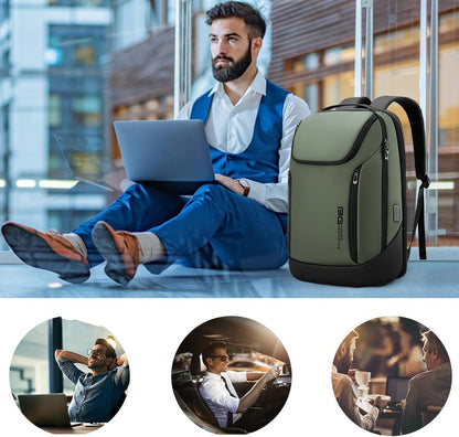 BANGE Business Smart Backpack Waterproof fit 15.6 Inch Laptop Backpack with USB Charging Port,Travel Durable Backpack