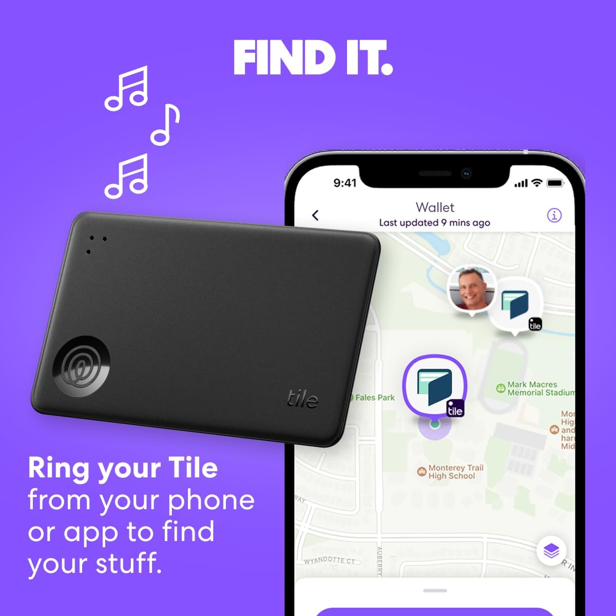 Tile by Life360 Slim - Wallet Finder, Bluetooth Tracker and Item Locator for Luggage Tags, Passports and More. Both iOS and Android Compatible. Phone Finder. 1-Pack (Aqua Lemon)
