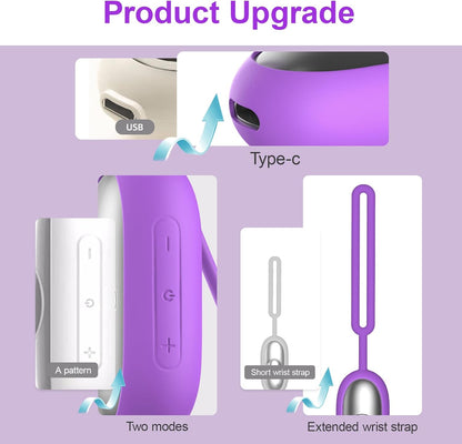 Sleep Aid Device, Micro-Current Sleep Instrument Anxiety Device, Portable Rechargeable Sleep Aid for Anxiety and Insomnia (Purple)