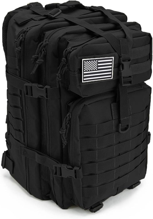 QT&QY 45L Military Tactical Backpacks For Men Camping Hiking Trekking Daypack Bug Out Bag Lage MOLLE 3 Day Assault Pack