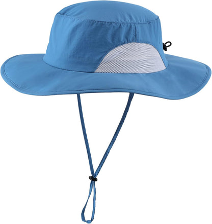 Home Prefer UPF50+ Mens Sun Hat Wide Brim Fishing Hat for Men UV Protection Womens Beach Bucket Hat for Golf Hiking Gardening