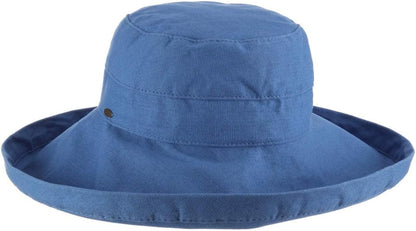 Scala Women's Cotton Hat with Inner Drawstring and Upf 50+ Rating
