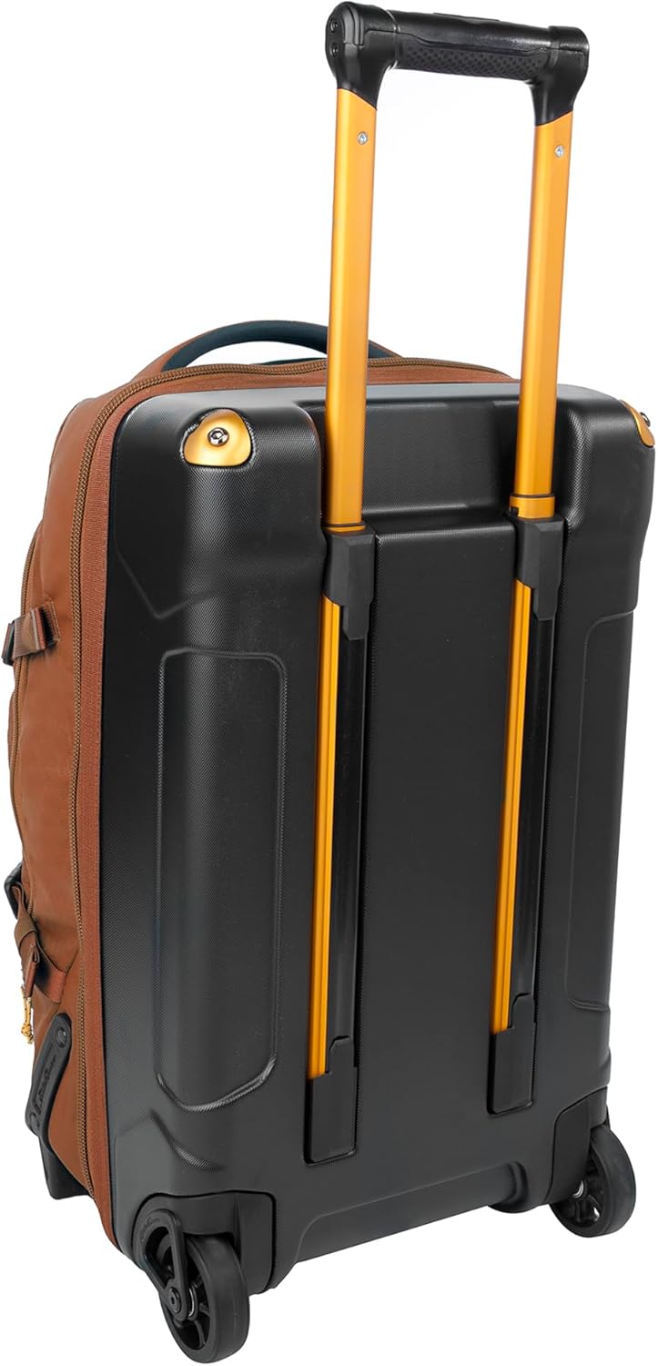 Eddie Bauer Expedition Rolling Duffel Bag with Wheels | Travel | Carry-On | Luggage | Rugged | Durable - Rust, 22"