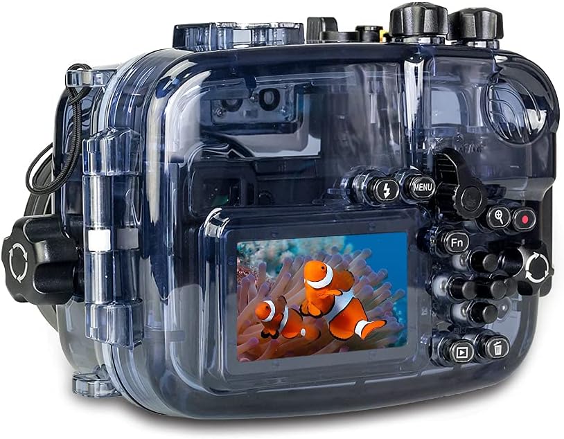 Seafrogs 40m/130ft Waterproof Underwater Camera Housing Waterproof Case for A6000 A6300 A6500 Compatible with 16-50mm Lens