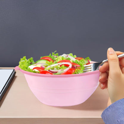 kūpaa Bowl & Carrier Duet – Microwave Safe Silicone Lunch Box For Adults– Collapsible, Leakproof, Food-Grade, Reusable To-Go Container (Rose Quartz)