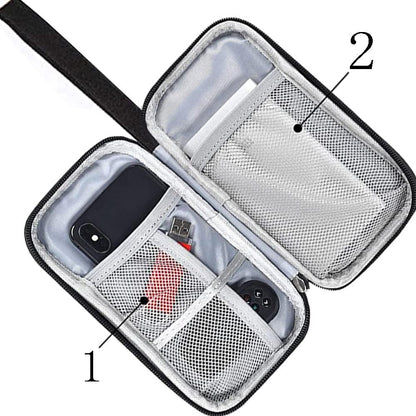 Electronics Accessories Bag / Electronic Organizer Case, Durable Small Electronics Accessories Storage Bag for Various USB, Cables, Hard Drive, Phone, Cords and Power Travel Gadget Carry Bag, Black