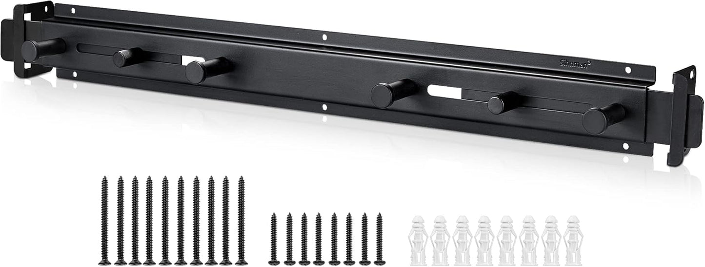 Door Bar Lock - Patented Door Barricade Security Bar - Home Safety Improvement, Door Reinforcement, Childproof, Break-in Prevention - Premium Grade Steel Door Mount for 26''-37'' Wide Doors