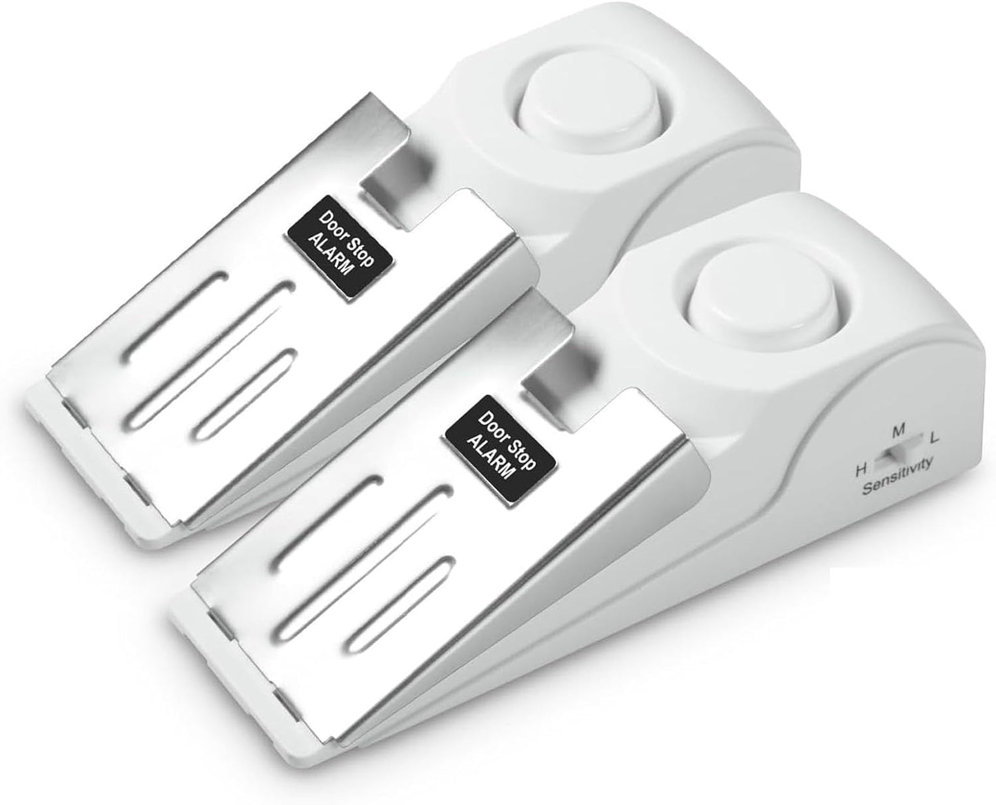 Portable Door Stop Alarm, No Installation Required, Provides Security for Home, Hotel and Traveling(2 Pack Door Stop)