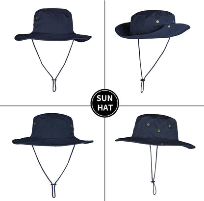 Sun Hats for Men Women Boonie Hat Foldable Fishing Hat UPF 50+ Bucket Hat for Fishing Hiking Garden Safari Beach