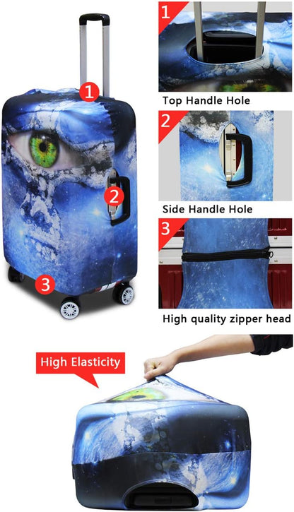 Giraffe Luggage Covers for Suitcase Universal Travel Luggage Cover Suitcase Protector Fits 26-29 Inch (Size L) Anti-Scratch Suitcase Covers Travel Essential Funny Animal Baggage Cover