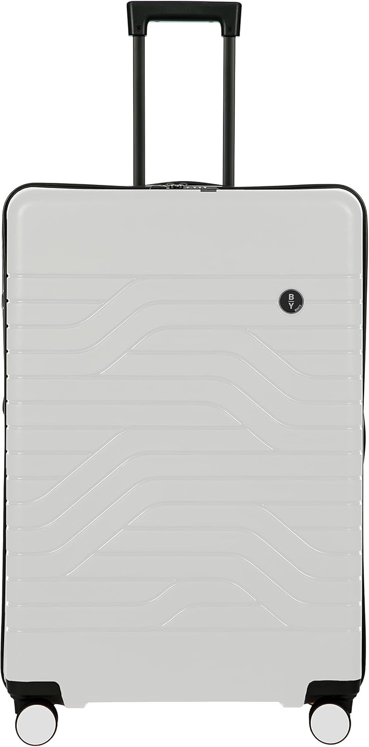Bric’s B|Y Ulisse Spinner Suitcase, Expandable Hard Shell Luggage with TSA Lock and Smooth 360° Wheels 28" – White