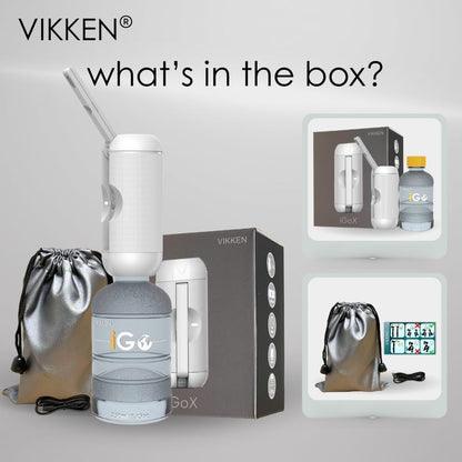 VIKKEN® 250ml iGo X Portable Travel Bidet USB-Type C Rechargeable Electric Mobile Handheld Ultra Strong Water Spray Personal Hygiene Self Care for Women & Men