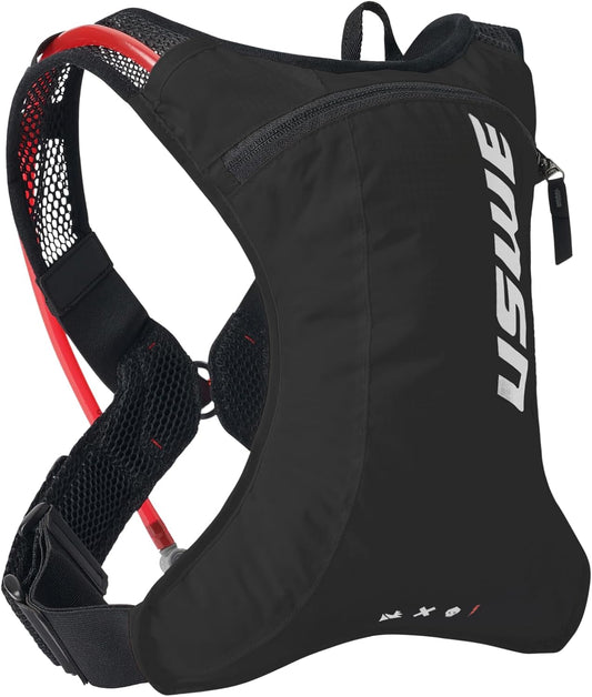 USWE Race 2.0, Ultra Lightweight Hydration Backpack with 2.0L / 70oz Water Bladder, Leak Proof Pack for Gravel, MTB, Running, Hiking, Cycling, Camping, Biking for Men,Women