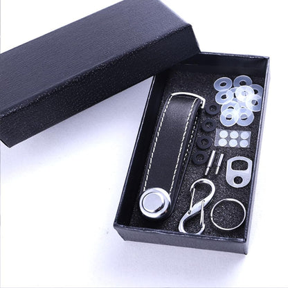 Compact Key Holder - Stylish & Practical Pocket Key Organizer With Secure Locking Mechanism. (Black)