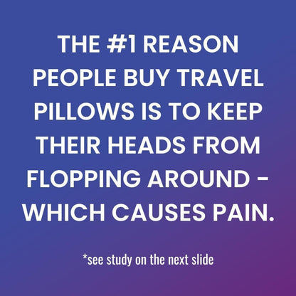 Cabeau Travel Pillow for Long Flights – Evolution X - Memory Foam Neck Support - Comfort On-The-Go for Airplane, Train, and Car (Sapphire)