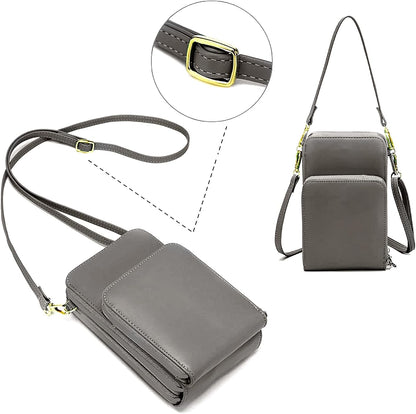 Crossbody Cellphone Purse Women Touch Screen Bag RFID Blocking Wallet Handbag Shoulder Strap