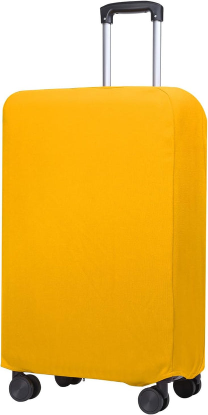 PATIKIL Luggage Cover, Suitcases Covers Elastic Carry on Cover Protector Washable Scratch-Resistant Fits 26-27 Inch Luggage for Travel Business Trips, Yellow