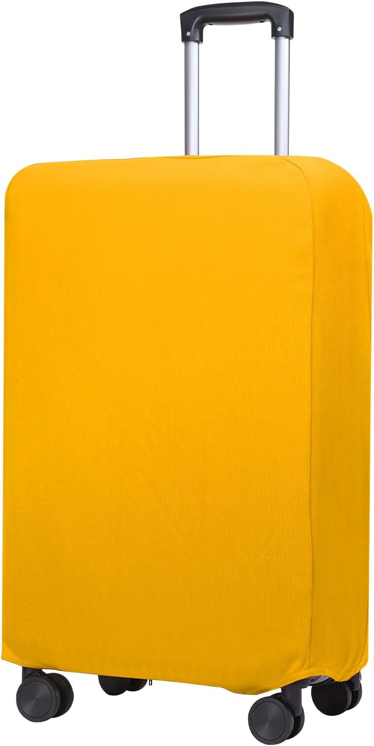 PATIKIL Luggage Cover, Suitcases Covers Elastic Carry on Cover Protector Washable Scratch-Resistant Fits 22-23 Inch Luggage for Travel Business Trips, Yellow