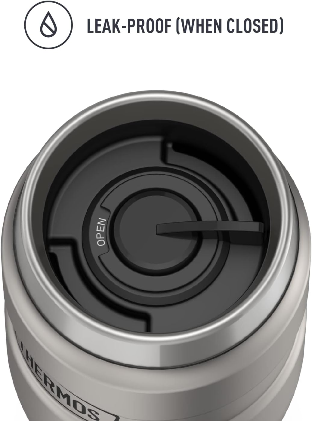 THERMOS Stainless King Travel Tumbler, 16 Ounce, Vacuum-Insulated | Matte Steel | Pack of 4