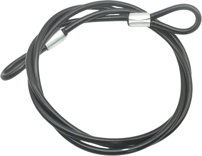 8FT 6mm Stainless Steel Security Cable Lock,Braided Steel Vinyl Coated Safety Cable Luggage Lock,Flexible Steel Cable Security Wire Rope Double Loop