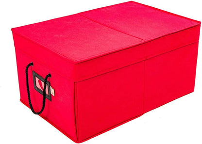 [Christmas Ornament Storage Box with Dividers] - (Holds 72 Ornaments up to 3 Inches in Diameter) | Acid-Free Removable Trays with Separators | 3 Removable Drawer Style Trays