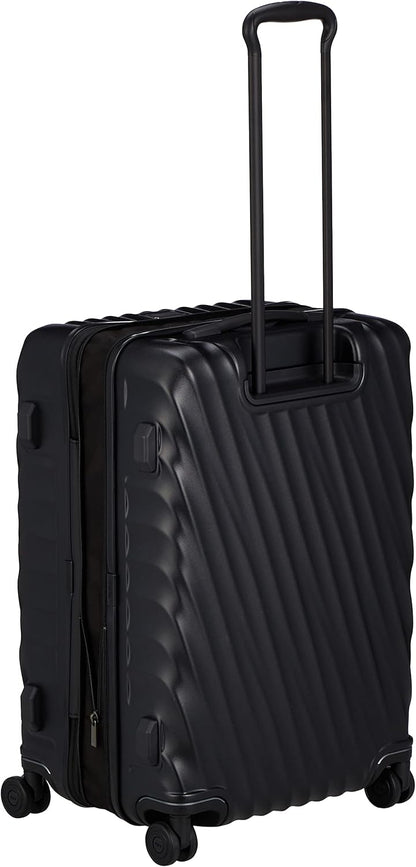 TUMI - 19 Degree Medium Checked Luggage 4 Wheeled Packing Case - Hard Shell Suitcase - 26.0" X 17.5" X 10.0" - Textured Black