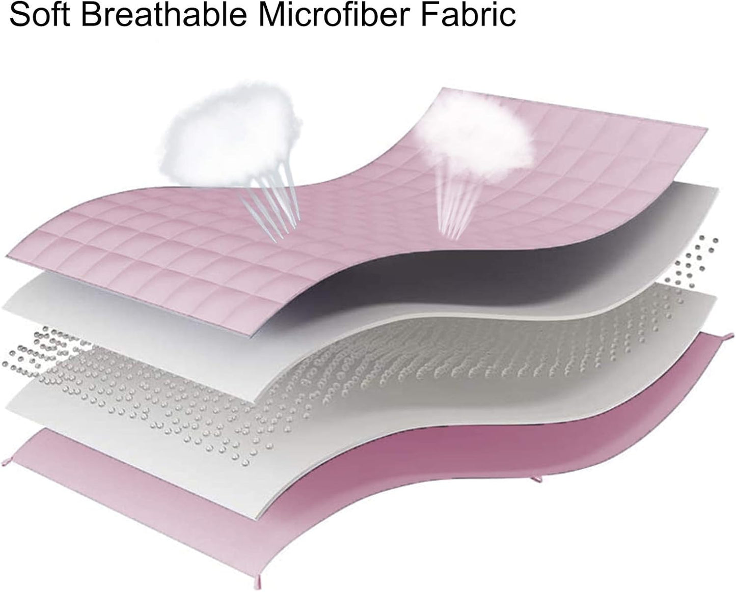 L'AGRATY Weighted Blanket - 60"x80" 17lbs Cooling Breathable Heavy Blanket Microfiber Material with Glass Beads for Adult All-Season Summer Fall Winter Soft Thick Comfort