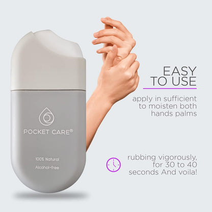 POCKET CARE | 2 Pack Verbena Scented Hand sanitizer Spray 15 ml - Spray for Hands | Organic Moisturizing Spray | Travel Size - Travel Accessories | 100% natural (Lemon Verbena)