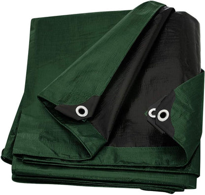 Large Waterproof Tarp - Heavy Duty 10 Mil Thick Poly Tarpaulin Ideal for Canopy Tents, Boats, RV or Pool Covers - Multipurpose Protective Tarps with Grommets for Indoor and Outdoor Use | 40' x 60'