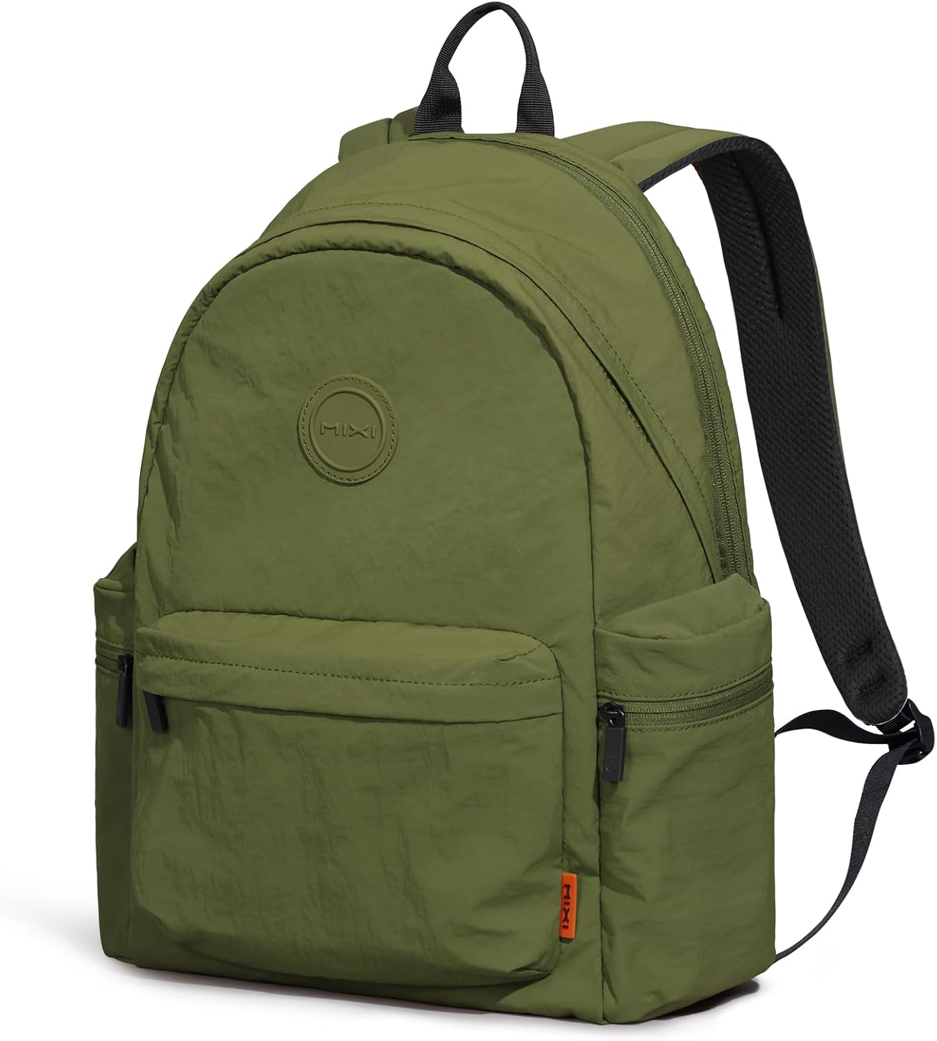 mixi Outdoor Lightweight Backpack Casual Carry On Laptop Backpack Travel Bookbag for Women Men, Water Resistant Durable Hiking Bag for Camping Weekender Sports College Work, 17 Inch, Jungle Green